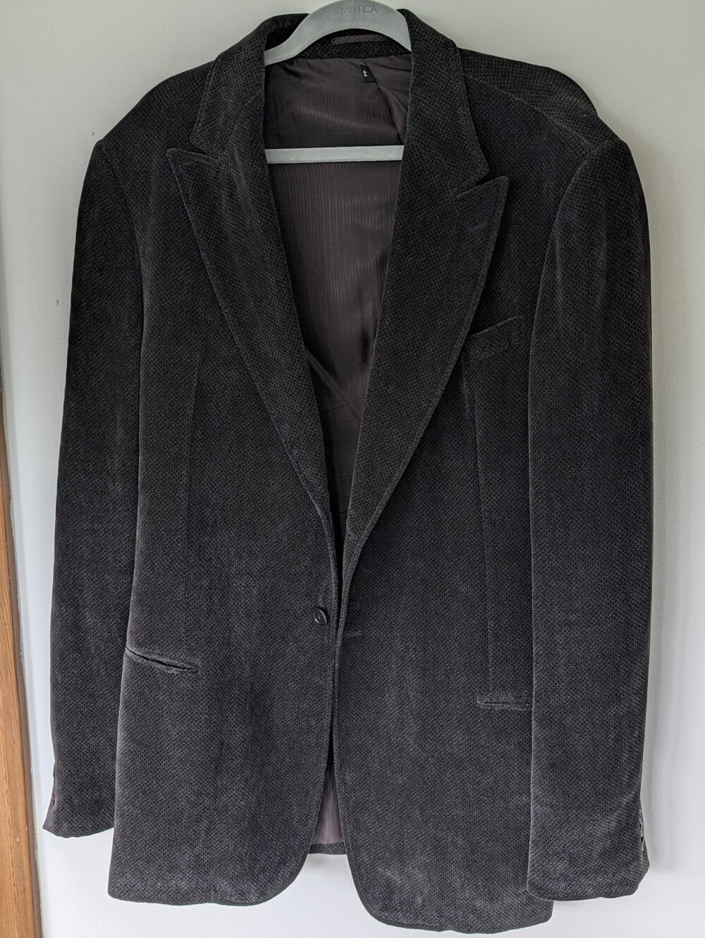 Harry Rosen Armani Men's Dark Brown Velvey Blazer - Classic Tailored Style 44L